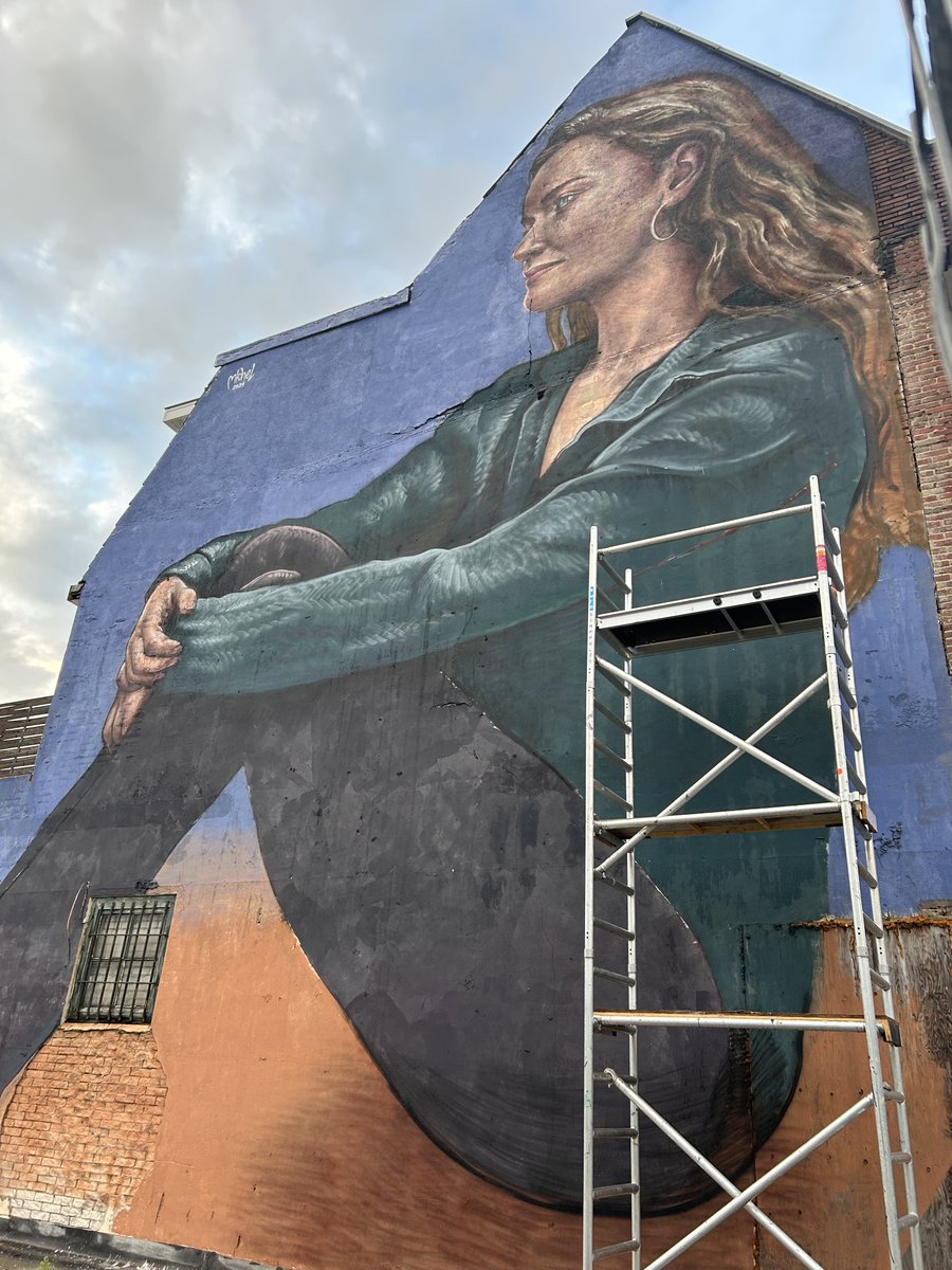 Wat een prachtig nieuw kunstwerk in de wijk! 🎨 
#avondrondje #Korrewegwijk