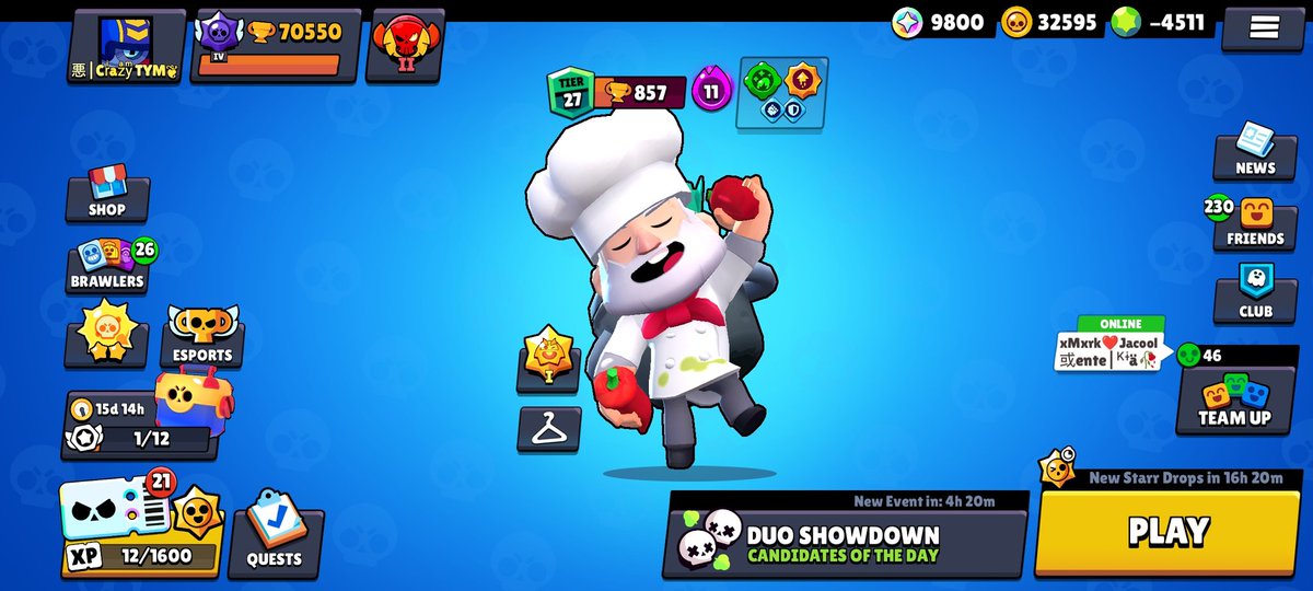 crazytym933's tweet photo. got minus gems today 😭 
#BrawlStars https://t.co/sJ9w84ll0p