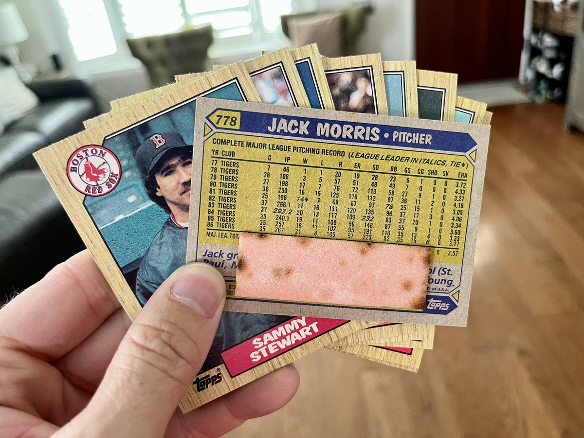 Not to worry, Jack pitched another  full 9 later that day. <a href="/CardPurchaser/">Card Purchaser</a> #topps #gum