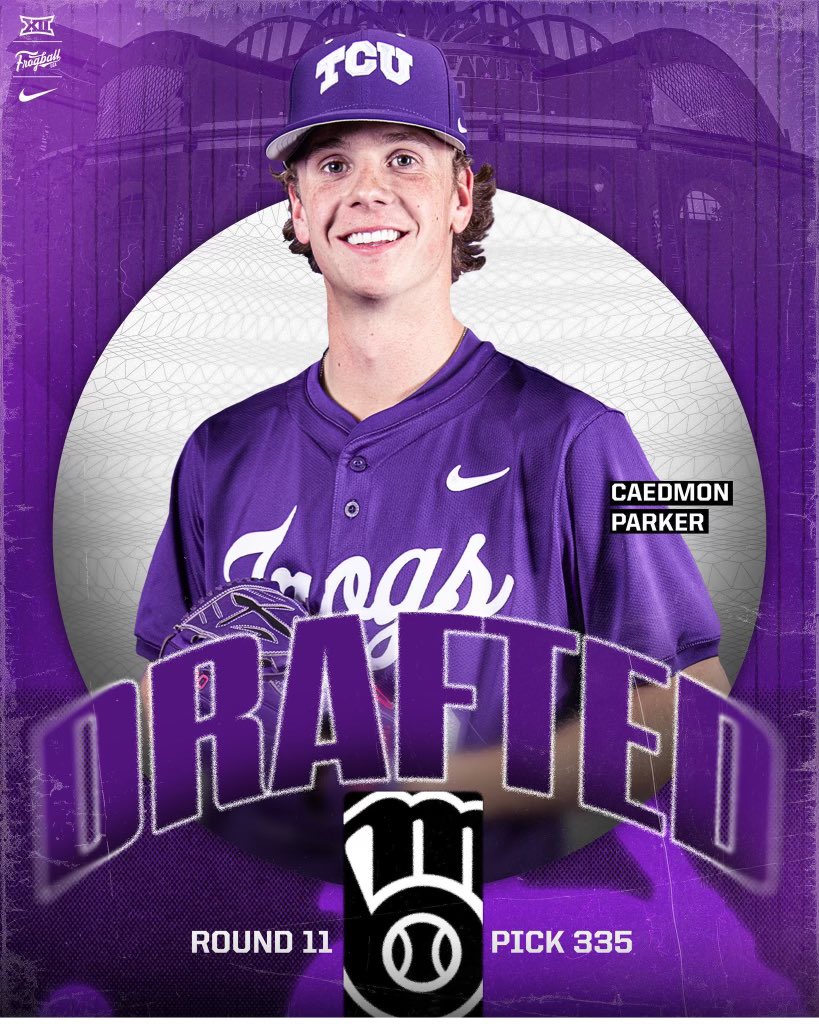 Congratulations to our own  <a href="/CaedmonParker/">Caedmon Parker</a>, for being selected in the 11th round pick 335 of the MLB Draft by the Milwaukee Brewers.