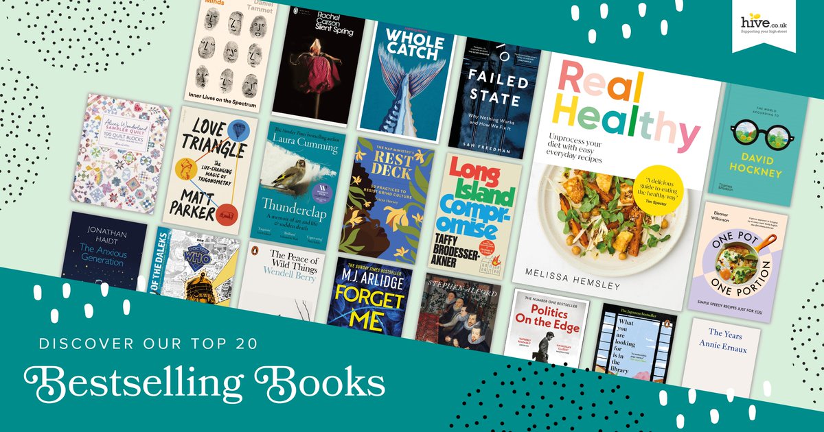 Hive.co.uk (@hivestores) on Twitter photo Inspire your book swap with our list of bestselling titles here: hive.co.uk/books/bestsell…
A huge congratulations to all who have made it onto the list this week, including <a href="/MelissaHemsley/">Melissa Hemsley</a> who has claimed the top spot!
#BookTwitter #Books #booklovers #BookRecommendations Inspire your book swap with our list of bestselling titles here: hive.co.uk/books/bestsell…
A huge congratulations to all who have made it onto the list this week, including <a href="/MelissaHemsley/">Melissa Hemsley</a> who has claimed the top spot!
#BookTwitter #Books #booklovers #BookRecommendations