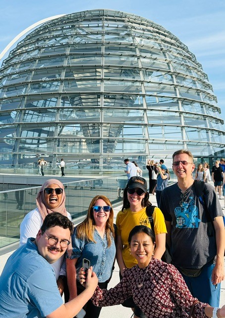 TOPTeachGermany's tweet photo. The final TOP group has arrived in #Berlin! Before leaving #Leipzig they had one final stop at @bmwgroupwerkleipzig #Berlin has already seen a full schedule with more to come!
#GlobalEducation #globaled #socialstudies #TOPstudytour #teachertravel #TOPteachgermany https://t.co/N8Kj0XKpLH