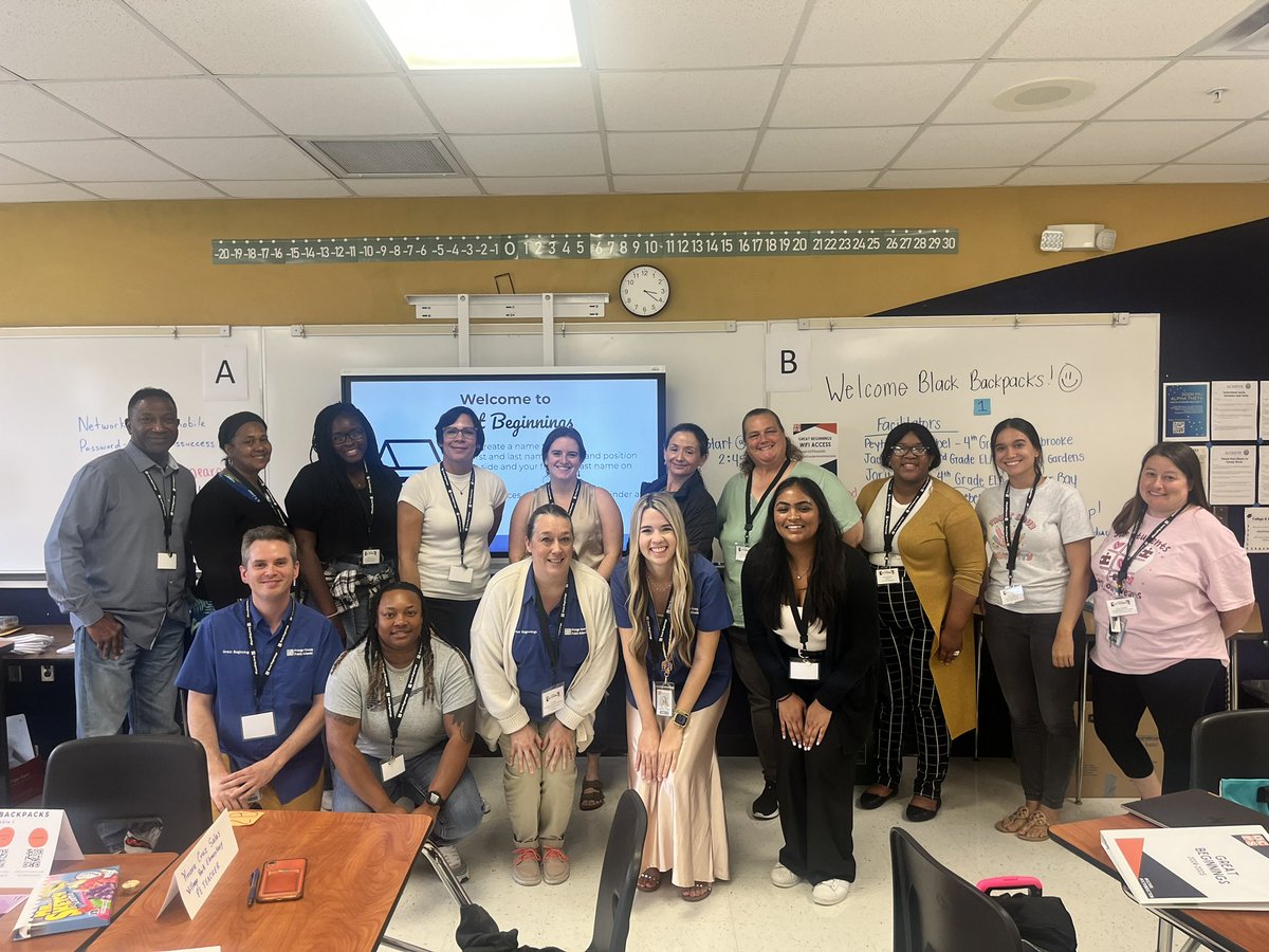 JackieLBaer's tweet photo. Welcome to OCPS! These educators are ready to change lives in 2024-2025! Way to go, Group A Black Backpacks! #ocpsinduction #ocpsPL https://t.co/JUyI1cANi1