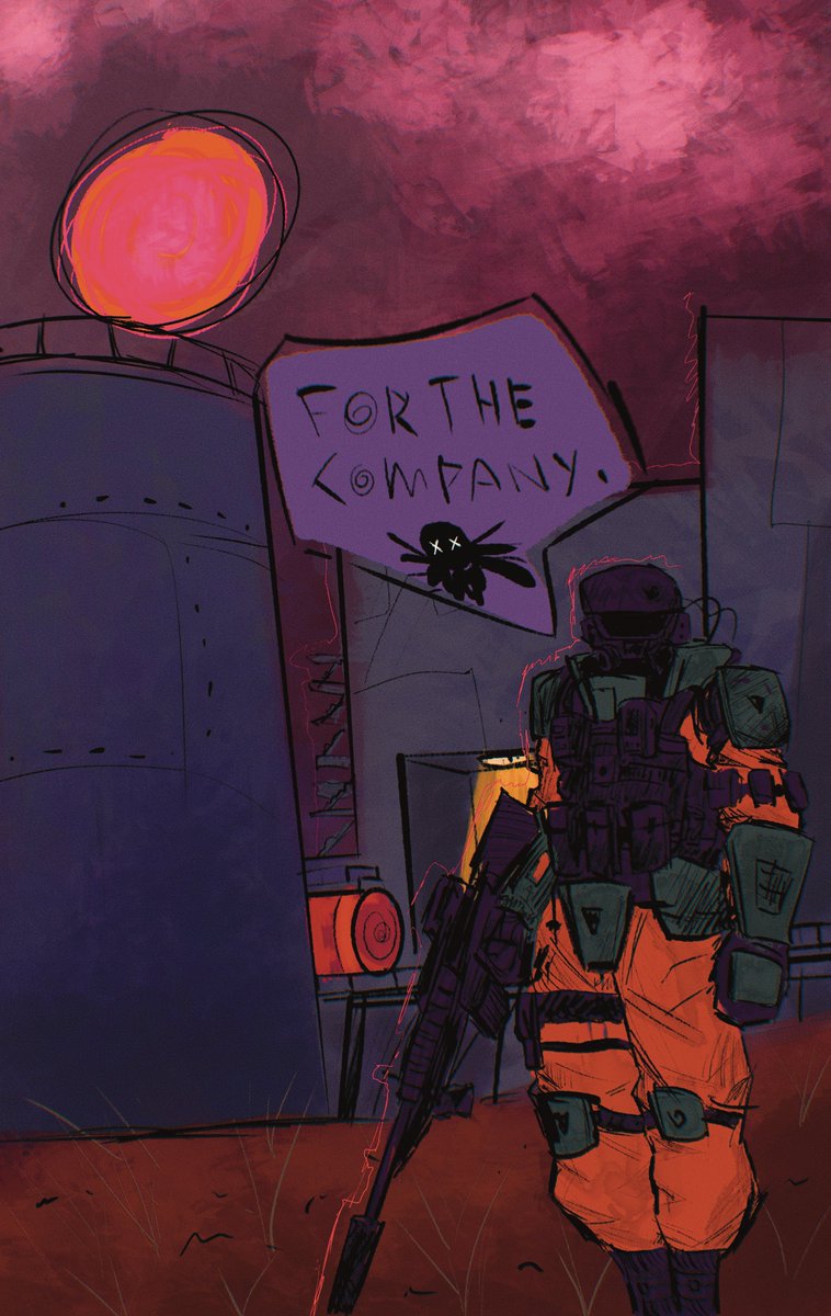 TheMelonNade's tweet photo. tactical lethal company dude based off a random sketch https://t.co/RwZVMdzHXa