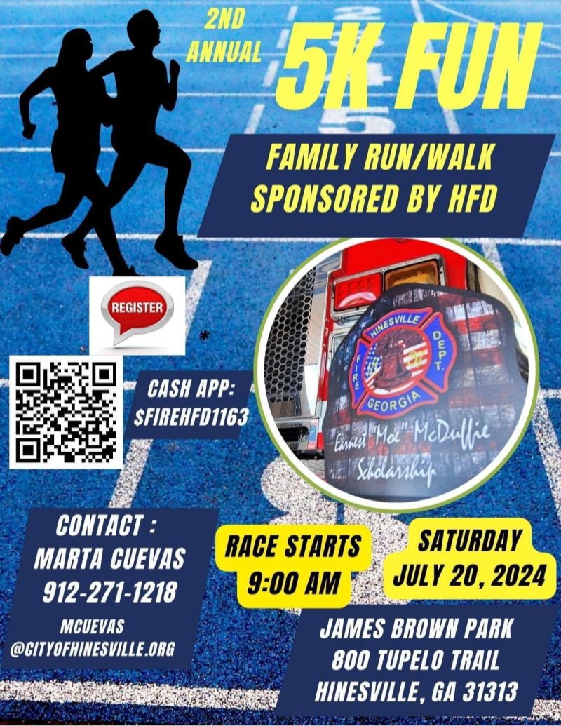 Live in or near Hinesville, Ga.? Clearwave Fiber is a sponsor of this 5k to benefit the Moe McDuffie Scholarship Fund, operated by the Hinesville Fire Department. <a href="/Clearwave/">Jeremy Stephens</a> Fiber