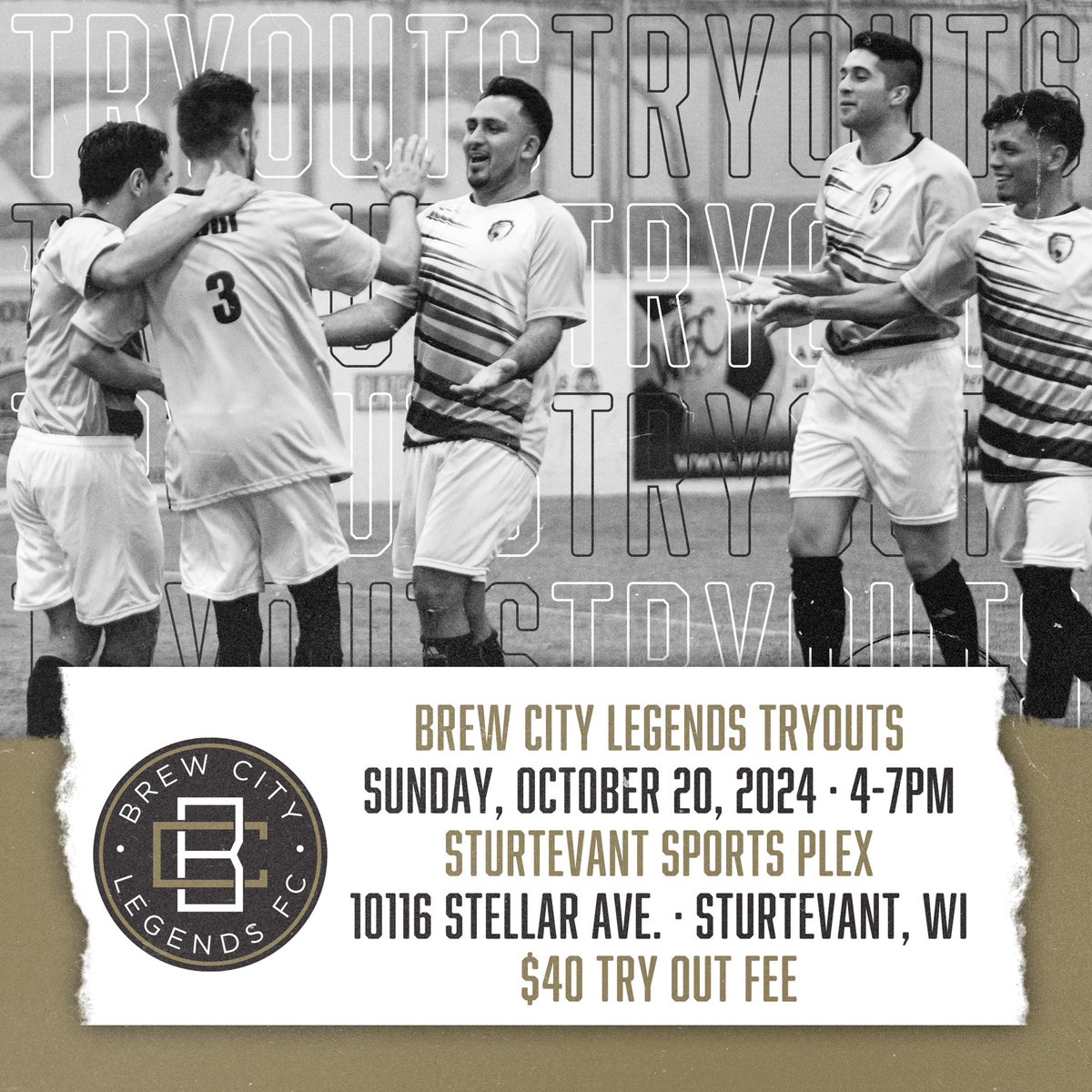 Our tryout link is live! Join us October 20th from 4pm-7pm for tryouts for your Brew City Legends! Tryouts will take place at Sturtevant Sportsplex. Tryout fee is $40 and can be paid during sign up using the form! We can’t wait to see all!

forms.gle/aB3HGD8xG5tkFA…