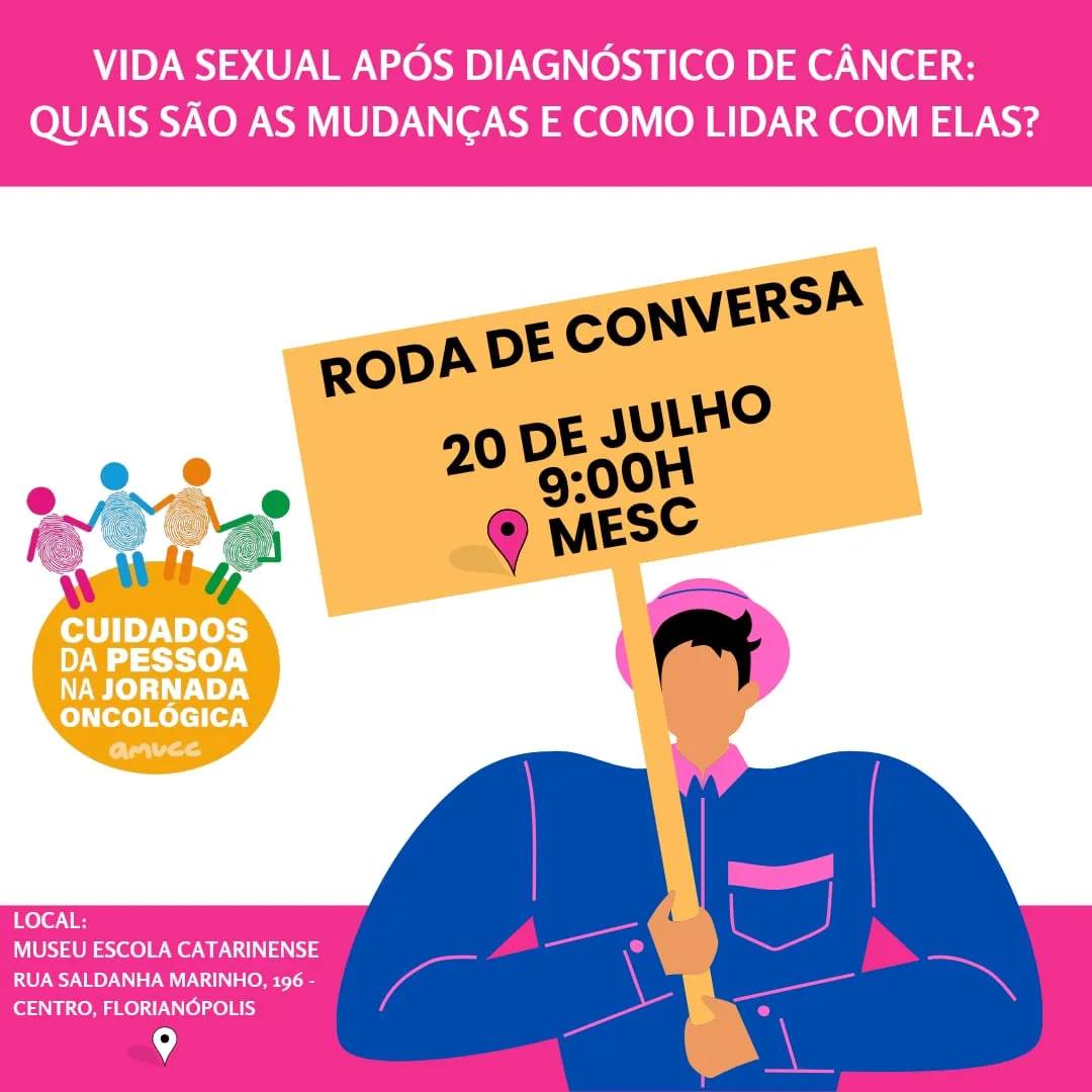 RedAlianzaL's tweet image. A @amuccfloripa os convida a participar do bate papo “A vida sexual após o diagnóstico de câncer: quais são as mudanças e como lidar com elas.”

🗓️ 20 de julho
⏰ 09:00 (horario de Brasília)
📌Rua Saldanha Marinho, Florianópolis - Brasil

#DireitosdosPacientes #InformaçãoÉPoder