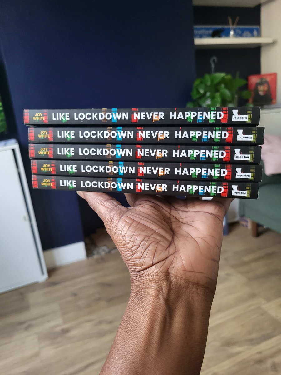 JoyWhite2's tweet photo. My author copies for my latest book arrived today. So ironic, given Tariq's statement. 'Like Lockdown Never Happened: Music and Culture During Covid'. Published by @RepeaterBooks Out in October. Preorder from all the usual places. Thanks again, Tariq. https://t.co/yOffGpVDXj