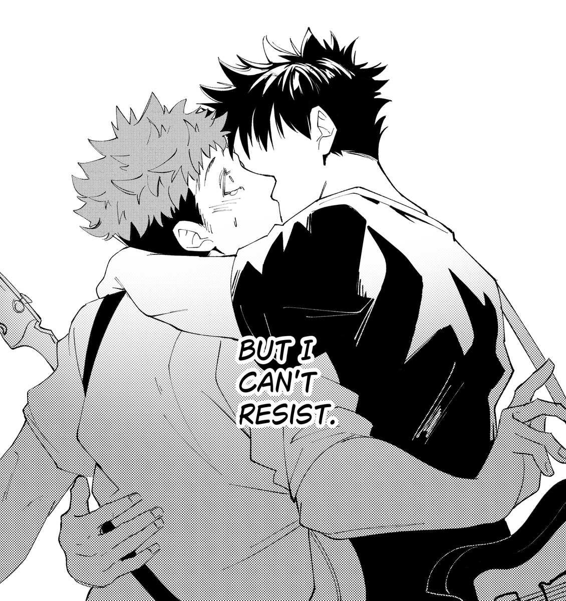 mervonis's tweet photo. itafushi given au 🎸 (redraw of the kiss scene aaaa)

#art #jjk #itafushi https://t.co/QeN12feKrT