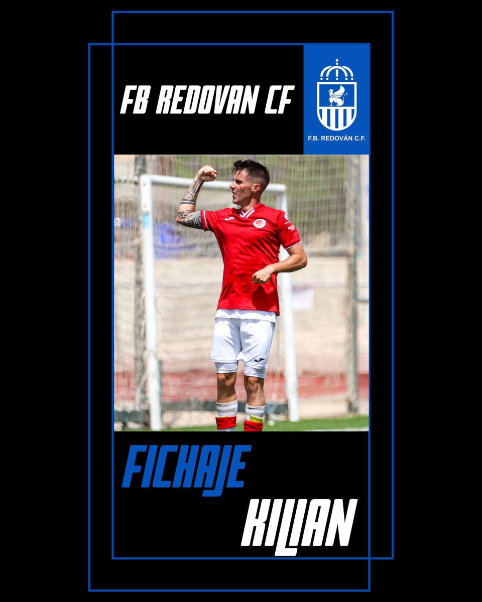 RedovanCf's tweet image. ⚽️ FICHAJE 💙

Kilian Morante será jugador del FB Redován CF para la temporada 2024/2025. 🤝🏼

Kilian proviene de la Deportiva Minera, en la cual se ha proclamado campeón de la 3ª RFEF G. XIII. Cuenta con experiencia en la antigua 2ªB.