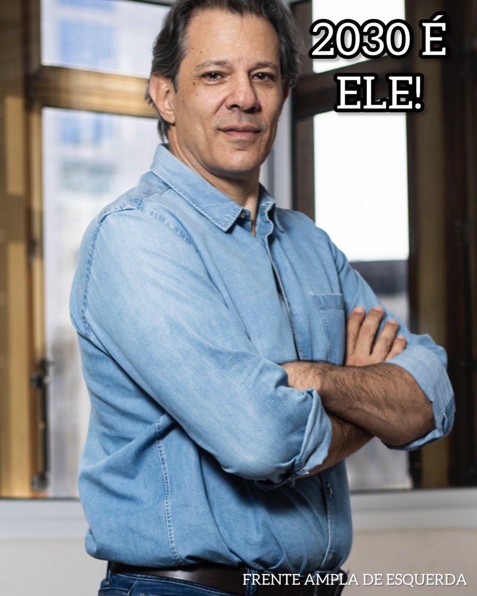 HADDAD É OUTRO NÍVEL

LULA ATÉ 2030 E HADDAD ATÉ 2038 !