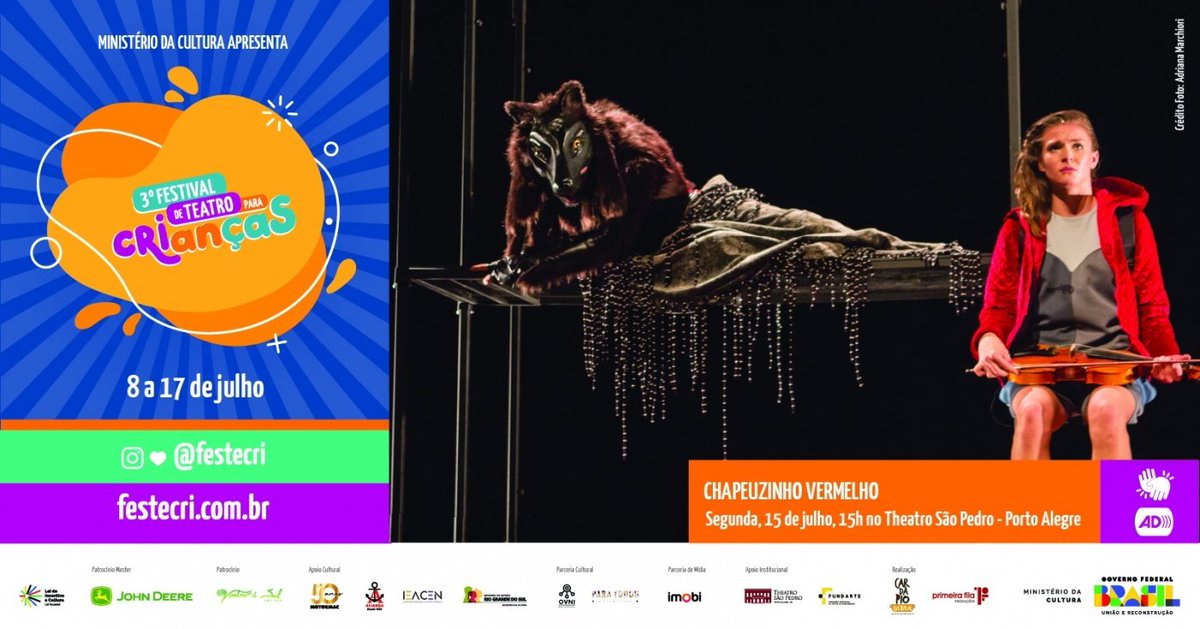 Em 2024, o maior desafio da chapeuzinho vermelho não é o lobo mau, mas uma plateia cheia de pré-adolescentes. Numa tarde de segunda-feira, no Teatro São Pedro, aconteceu sessão da peça Chapeuzinho Vermelho, realizado pelo Projeto GOMPA.
coletivocatarse.com.br/2024/07/15/em-…