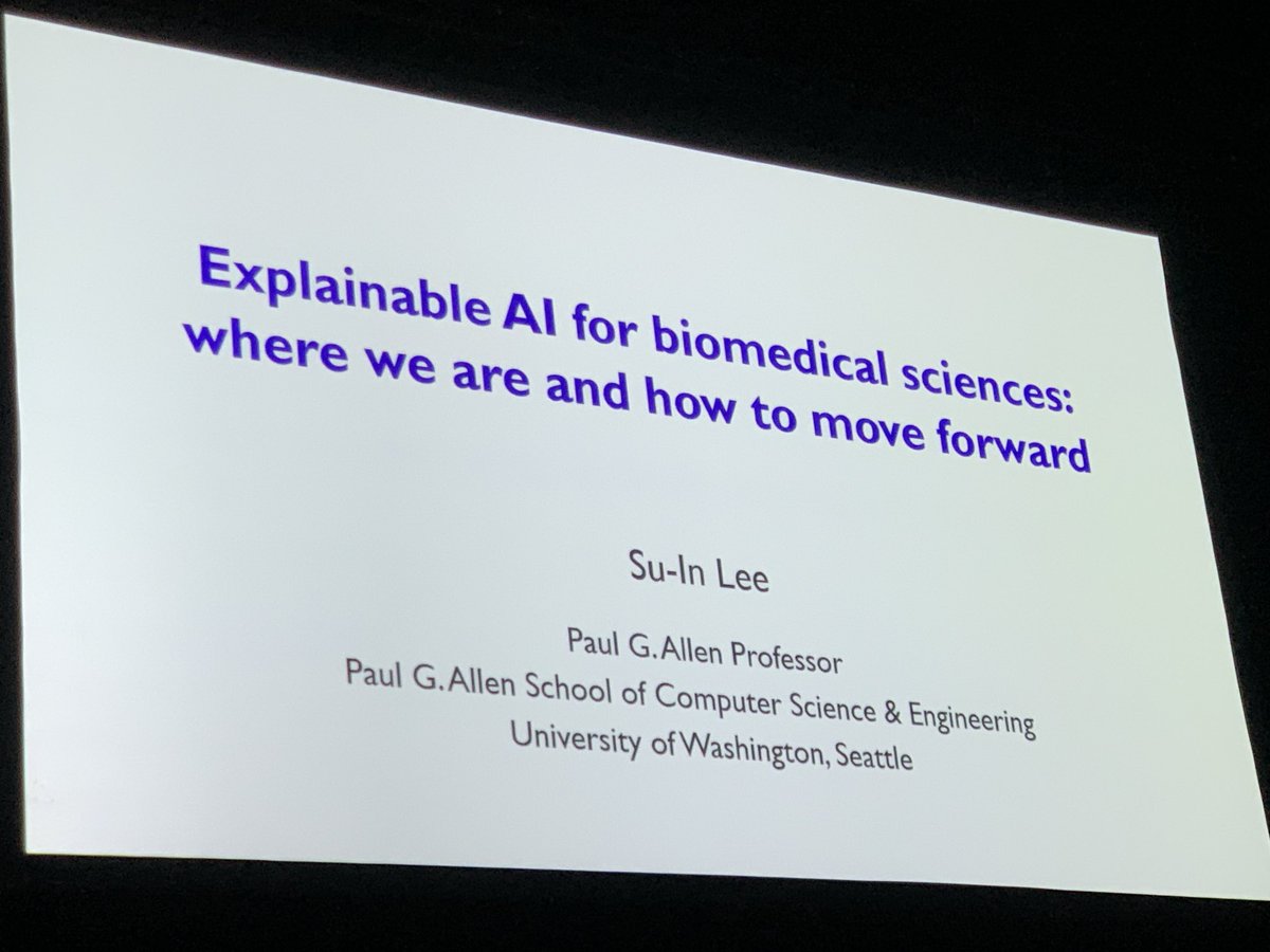 Closing keynote by ⁦<a href="/suinleelab/">Su-In Lee</a>⁩ at #ISMB2024 is about to start.