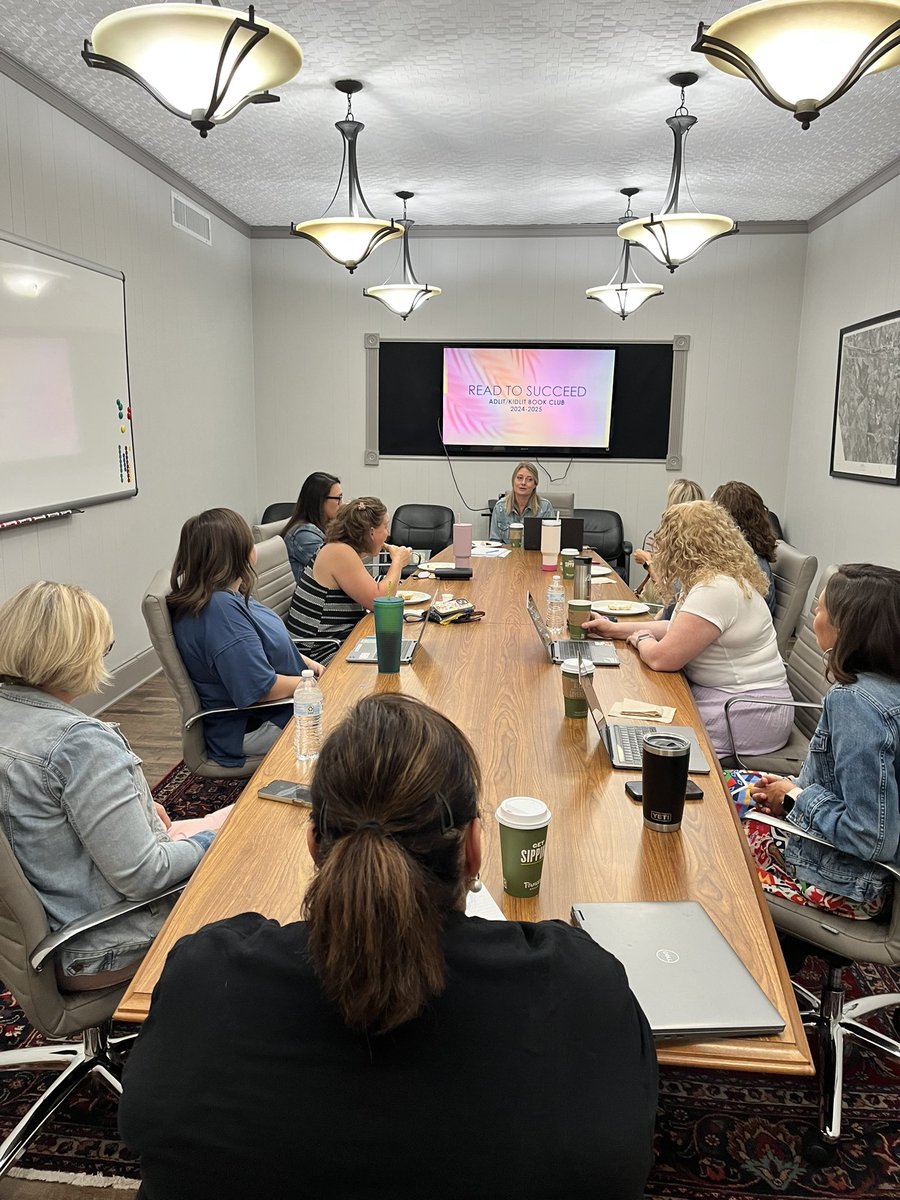 We love all the school librarians in our community! We had a great discussion during our AdLit Book Club PD. We are missing some amazing folks today, but looking forward to seeing them during the school year. #AdLitbookclubs