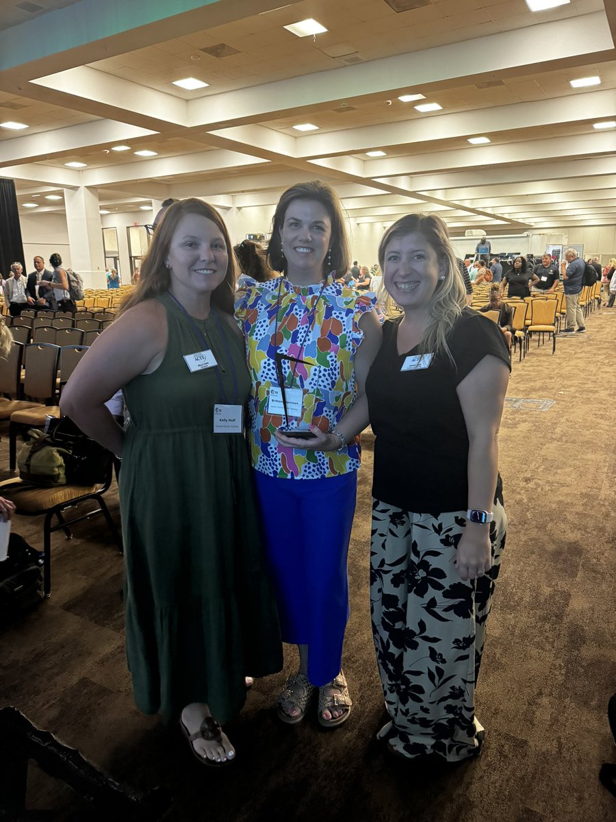 Congratulations to my dear friend &amp; colleague Brittany Harrison on her 2024 Counseling &amp; CD of the Year award! So proud of you friend!

NCACTE has been incredible for my career,  but has also brought me lifelong friendships with these two &amp; I couldn’t be more grateful &amp; proud!