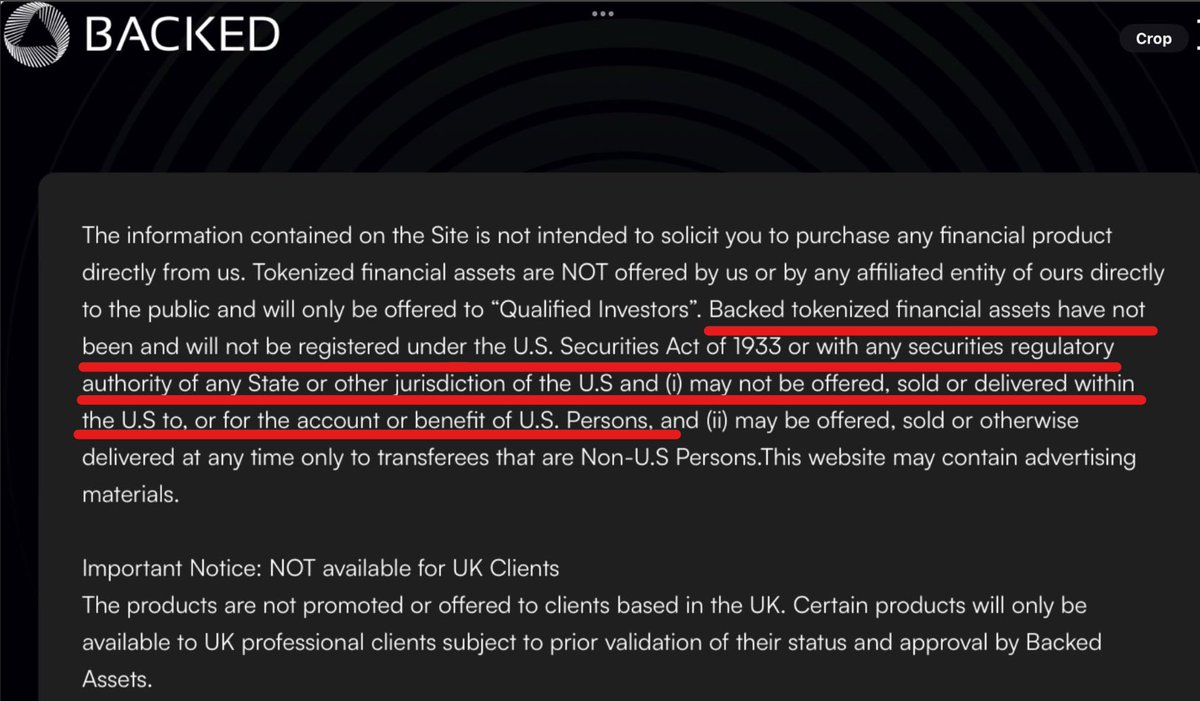 iamrpk's tweet photo. nope, not gonna buy that tokenized $GME stuff from backed. https://t.co/diOeZa1txV