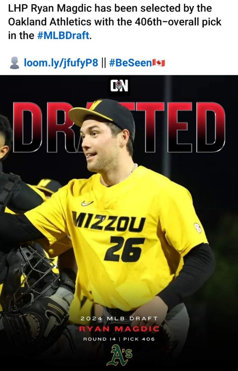 BTrinity3's tweet image. Thunder Grad Drafted by the Oakland As in MLB DRAFT
Ryan Magdic
@ncaa_niagara @niagaracatholic @BerniePSports