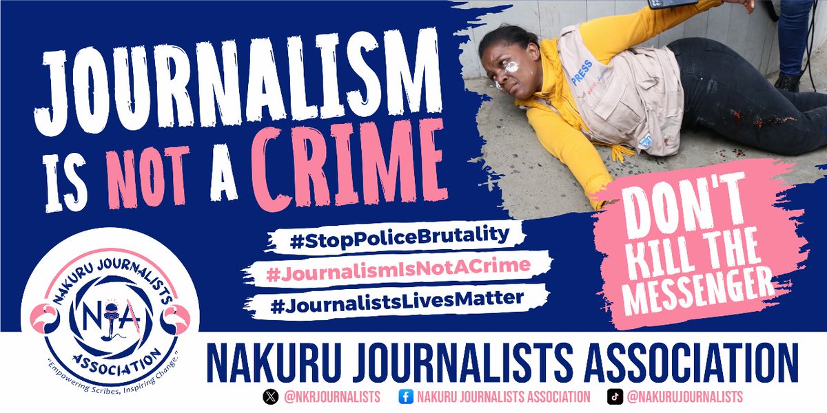 nkrjournalists's tweet photo. Stop brutality against Journalists! @citizentvkenya @K24Tv @MediaCouncilK @ntvkenya @opendajoseph @StandardKenya @NationAfrica @KTNNewsKE @PeopleDailyKe @MtaaWangu @TheStarKenya https://t.co/VYla6uN2ma