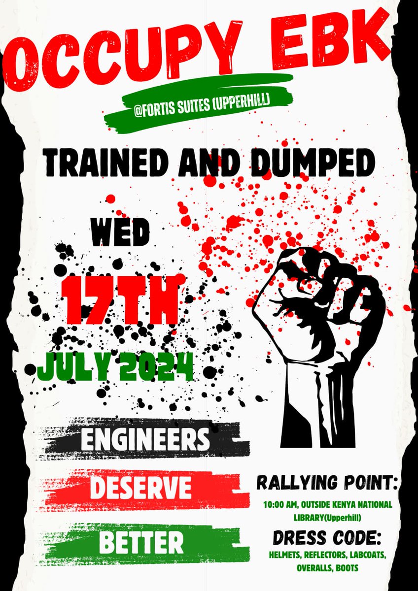 Mabonga_254's tweet photo. Glad I'm an Engineer,  I did Electrical and Electronics Engineering (Telecommunications and Information Engineering option), tomorrow we occupy EBK. #RutoMustGo https://t.co/RzVWYRpqp8