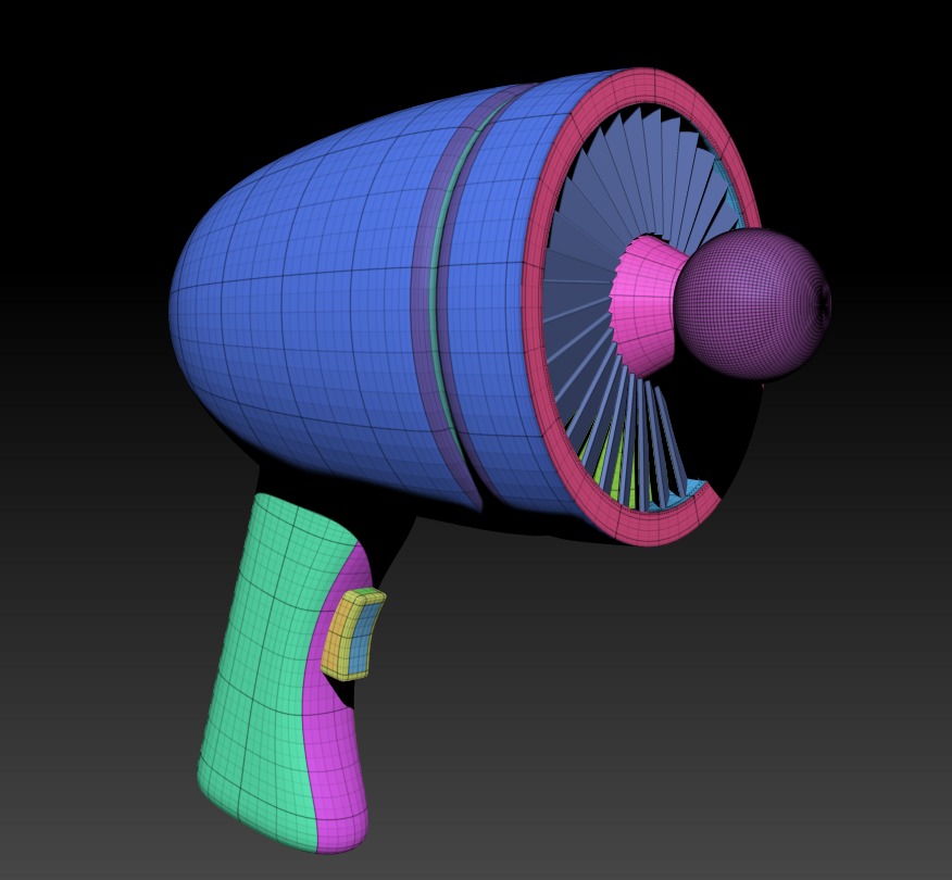 Thagonor's tweet photo. WIP de la pistola de Jim Earthworm  de a poco voy entendiendo el programa 😅 
#zbrush #WIP https://t.co/Fj0u84ZRPQ