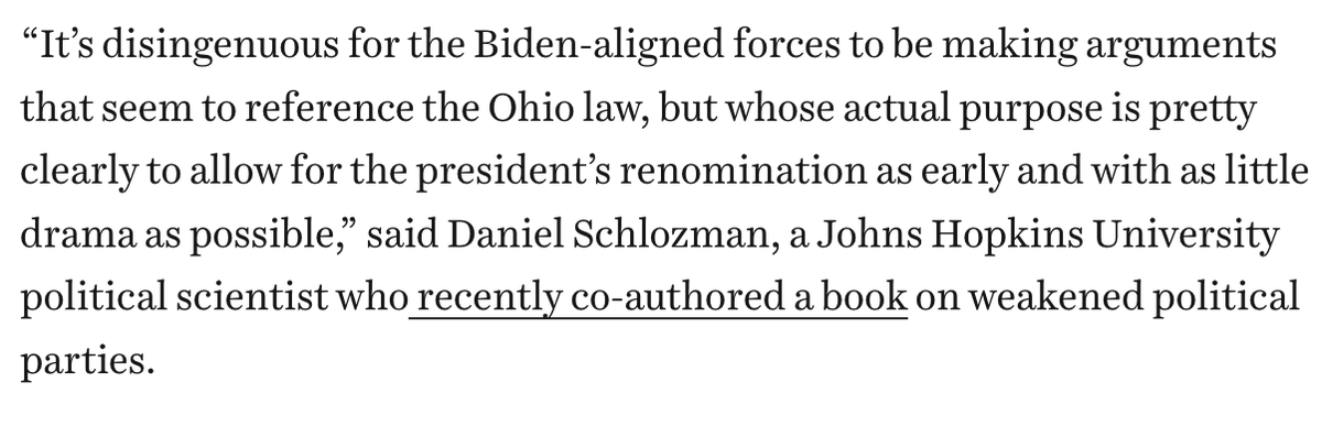 NateSilver538's tweet photo. I'd be curious to hear from nonpartisan election lawyers too, but the expert in the party nomination process cited by Vox today calls the DNC/@harrisonjaime position "misinformation".

https://t.co/ZhpolUTVIY https://t.co/2hVf5pnAsR