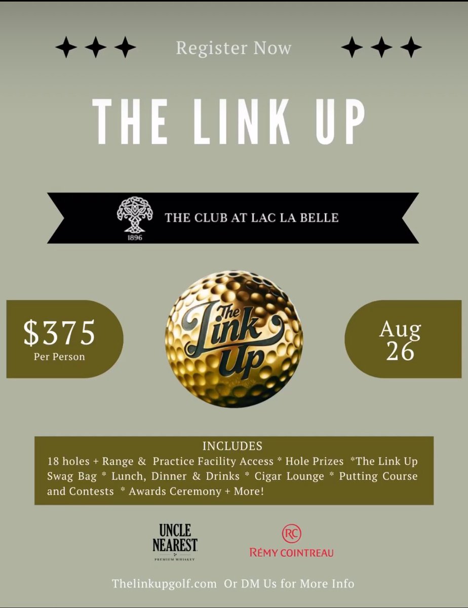 TheLinkUpGolf's tweet photo. The Link Up is coming up! 

Registration is Live! 

*DM for more info*

#Golf #LinkUp https://t.co/FK5yoLi8d4