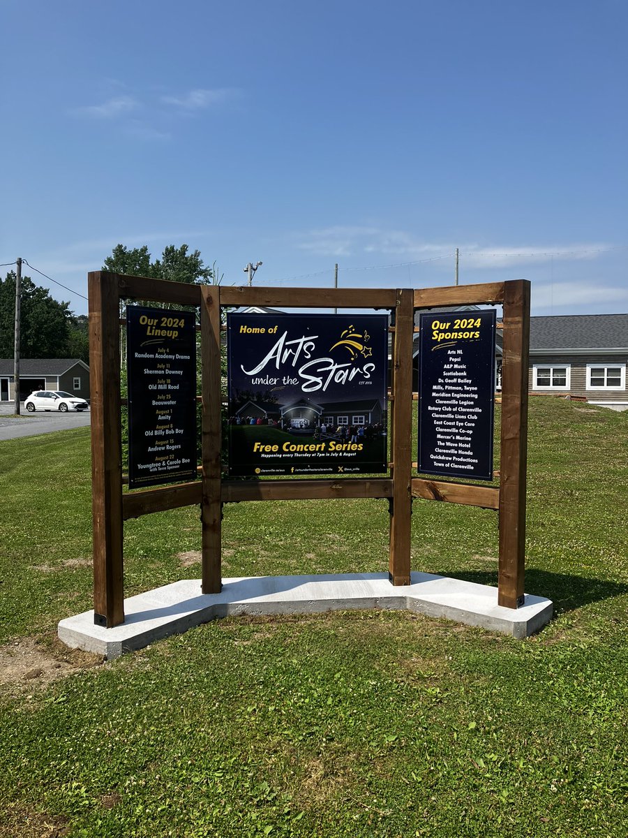 Check out our new signage at Elizabeth Swan Park! Thanks to the Town of Clarenville for their help here.