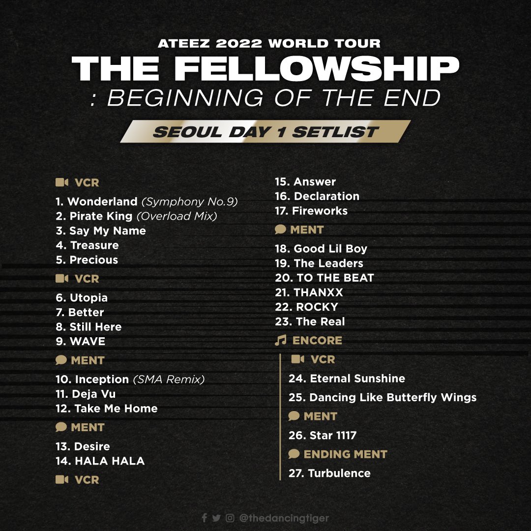badtzmars's tweet photo. so glad i became an atiny when i did bc i got to experience these setlists live https://t.co/2HnObdzY7D