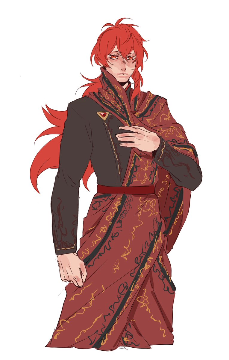 ディルック(原神) 「request - diluc, requested by seasaltice」|Rynのイラスト