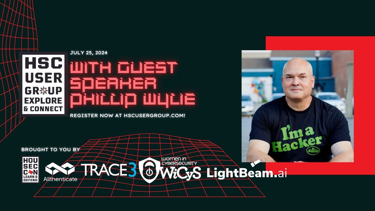 CybrSecEvents's tweet photo. Join us for a night of knowledge-sharing, interactive discussions, and networking at the HSC User Group on July 25th! Register today at https://t.co/TiYyX34cFo
#Cybersecurity #TechEvent #Networking #HOUSECON #HSCUserGroup https://t.co/QDmPauPtcO
