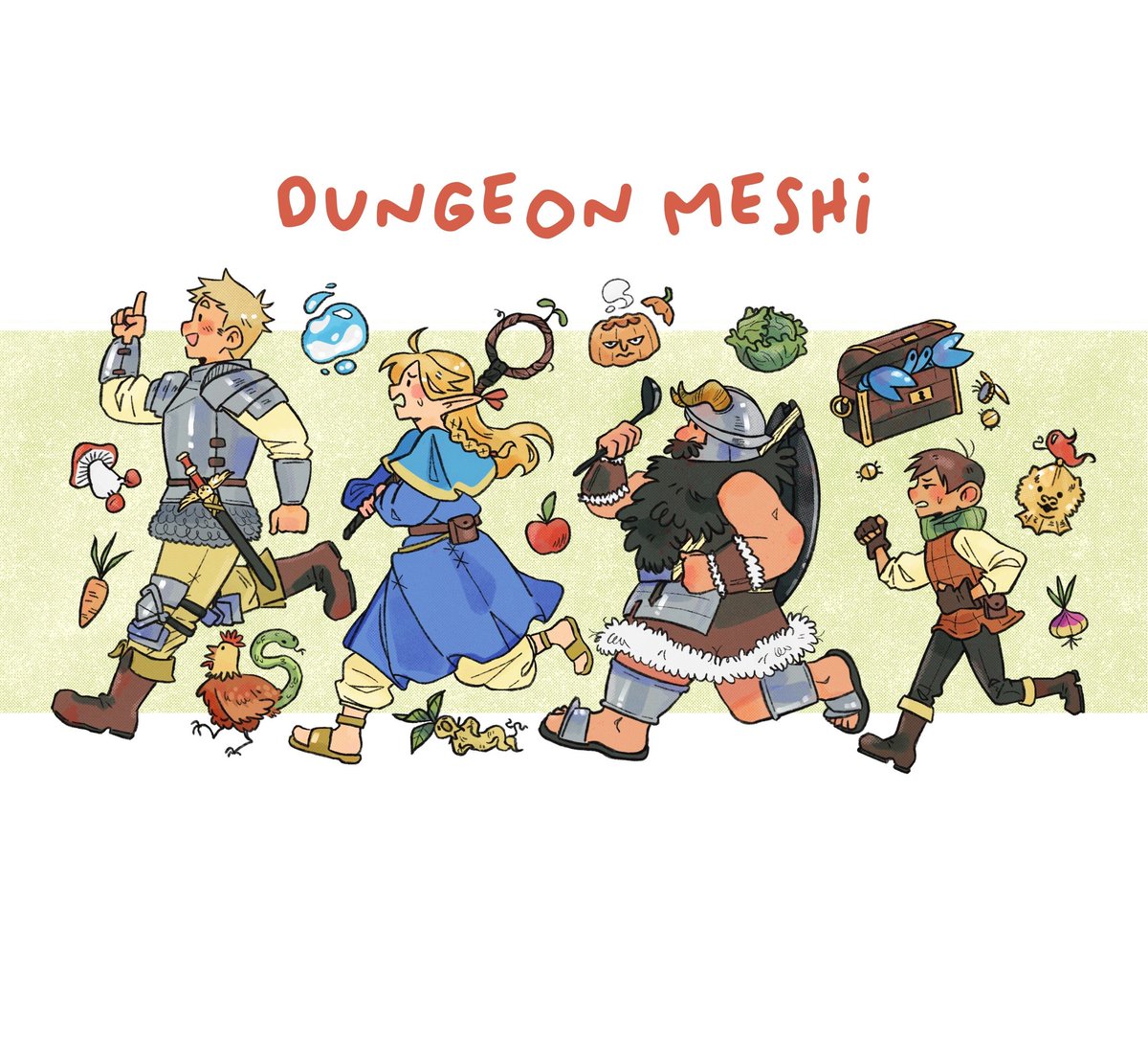 #DeliciousinDungeon 🗡🥘🥦🦂✨️🍄