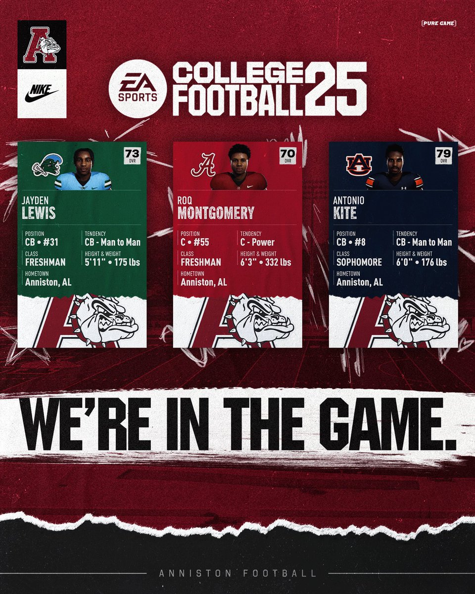 🐶Dawgs ARE EVERYWHERE!!! <a href="/JaymoneyLew1/">Jayden “Jaymoney” Lewis 🪦</a> <a href="/RoqMontgomery/">Roq Montgomery</a> @ASpoodie <a href="/Jackson52Coach/">Coach Rico Jackson</a> <a href="/annistonalgov/">The City of Anniston</a> <a href="/EASPORTSCollege/">EASPORTSCollege</a> EA sports we a FEATURE story!! More DAWGS COMING TO College Football!! #Dawgson3