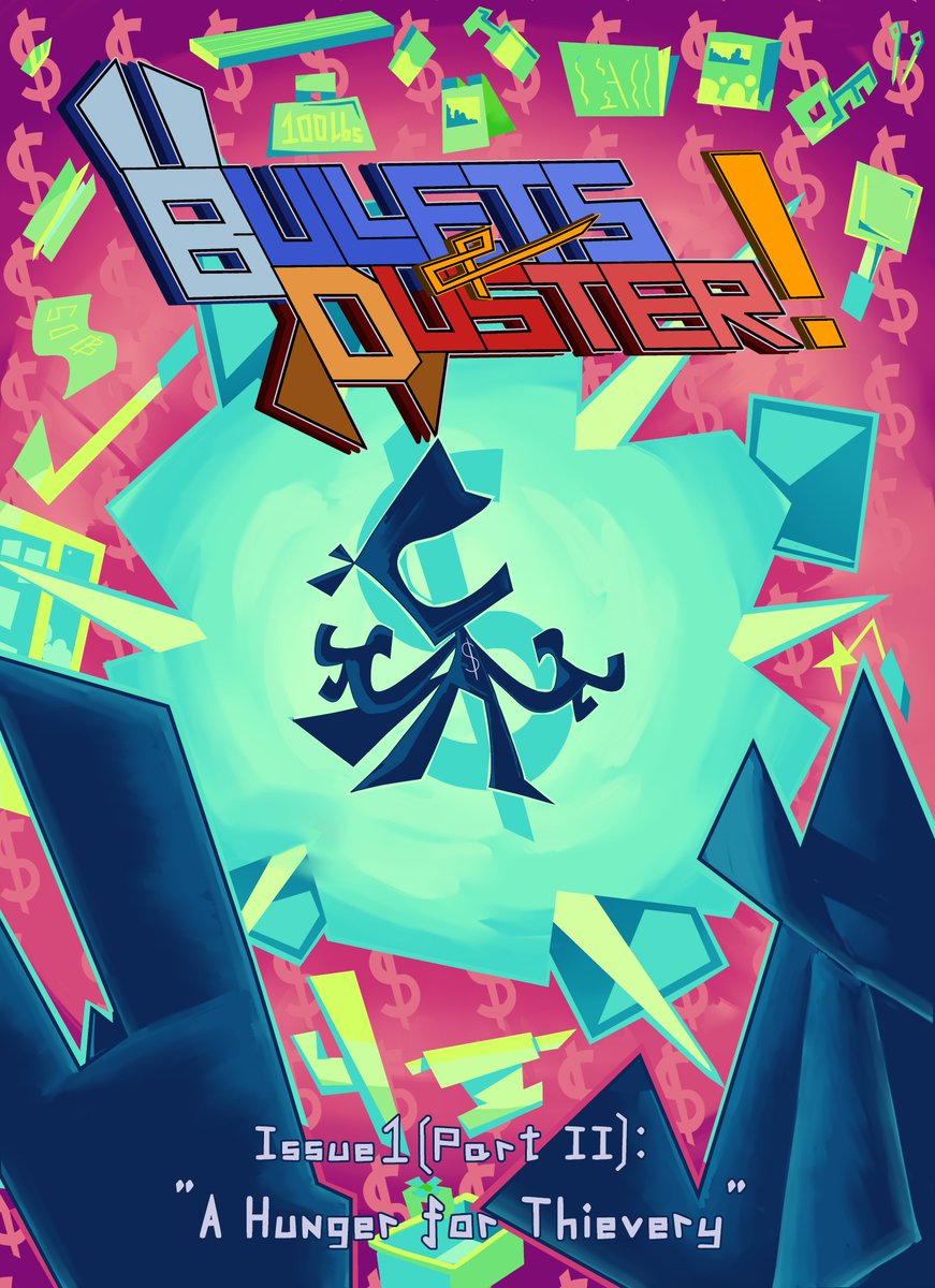 That's right... After a ton of effort, all of Issue 1 of BULLETS &amp; DUSTER is now available on my WEBTOONS!!

webtoons.com/en/canvas/bull…

If you're into weird goofiness, strange villains, and character-based storytelling... then uh... READ!!

(Retweets n' such greatly appreciated!!)