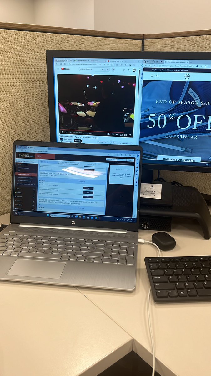 Hit the wife with the “I’m at work paying the bills.” Happy Tuesday