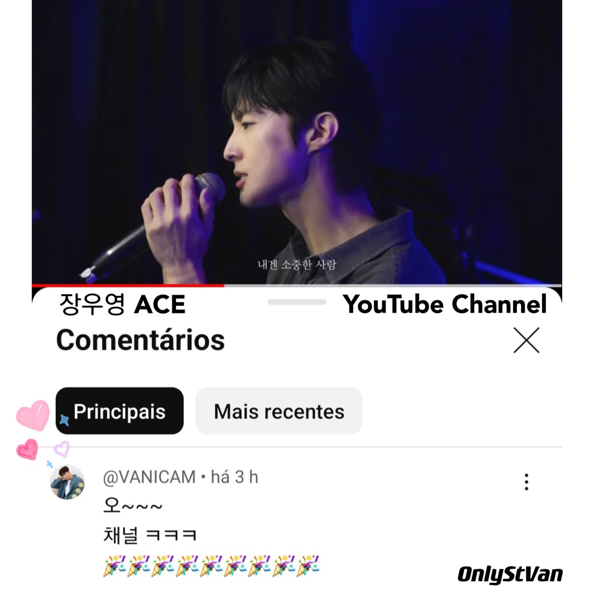 onlystvan's tweet image. #StVan #세인트반 
ST.VAN [VANICAM] deixou um comentário no lindo vídeo cover do ACE em seu novo canal no YouTube [장우영 ACE] e também no IG
❤️🥺
이클립스 - 소나기 (선재 업고 튀어 OST) Cover / 장우영 ACE
▶️youtube.com/watch?v=5XHywW…

#LeeGeumHyuk #이금혁 #Ace #에이스 #장우영