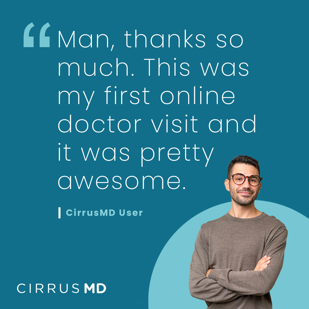 With a 96% patient satisfaction rating and 83% of encounters resolved on-platform, CirrusMD is reshaping expectations for #VirtualCare.

Learn more:
cirrusmd.com/why-cirrusmd