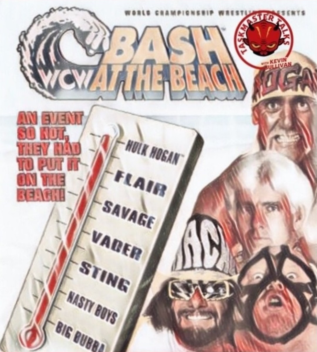 TheMediaMan's tweet photo. #KevinSullivan &amp; John Poz cover #WCW #BashAtTheBeach 1995 on #TaskmasterTalks.

The Taskmaster discusses #HulkHogan vs #Vader plus #RicFlair vs #RandySavage on the beach &amp; more!

https://t.co/oJeBWWJqiz https://t.co/kYpQcqSiH4