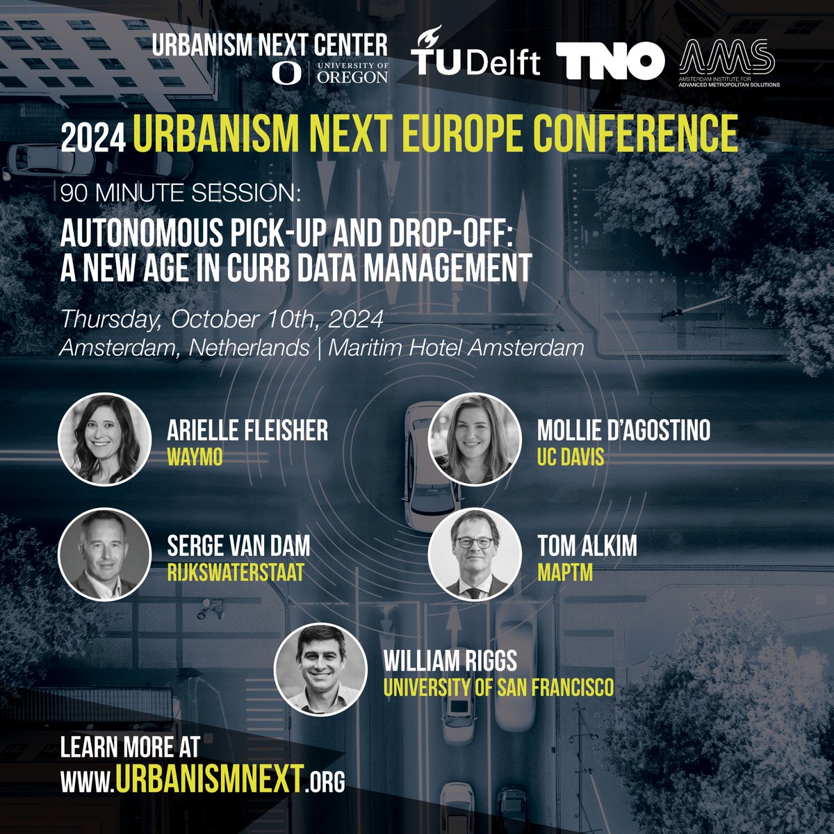 We're discussing #AutonomousVehicles for pickup and dropoffs (#PUDO), bringing in a new age in #CurbDataManagement. Join us for the 2024 #UrbanismNext Europe Conference here: urbanismnext.org/events/2024-ur…