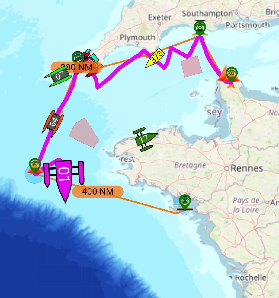 UltimBoat's tweet photo. #Ultime #MOD70 #Multi70 #DRHeamCup
29 heures de course sur la @DrheamCup le MOD70 Drekan Energy toujours à la première place à 135 milles de l'arrivée à La Trinité et le trimaran progresse à 13 noeuds. https://t.co/hrD3Mj8peP