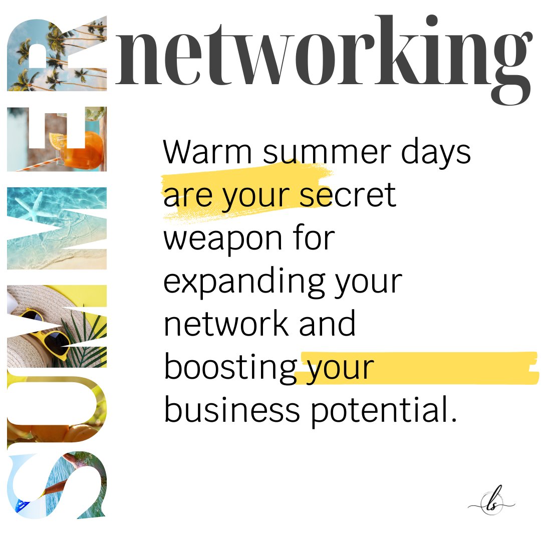 lindasztanko's tweet image. Imagine BBQs, beach outings, and casual meet-ups where you can chat about your business in a laid-back setting. 

Informal gatherings break down barriers and create lasting relationships. 

Make the most of these sunny days! 

#SummerNetworking #BusinessGrowth #RelaxAndNetwork