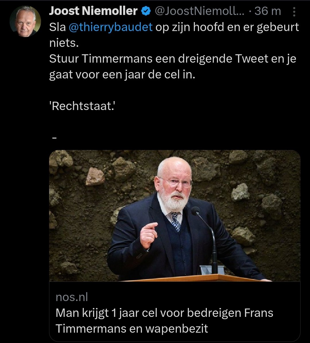 Zucht. 1) de jongen die Baudet sloeg moet nog naar de rechter 2) ging niet alleen om bedreiging maar ook wapenbezit (meervoudig, met honderden patronen 3) het is zes maanden cel 4) stop jezelf journalist te noemen.