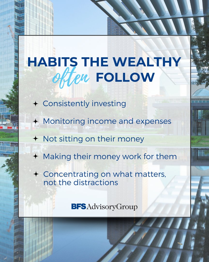 BFSAdvisory's tweet photo. Ever wonder what sets the wealthy apart? Below are 5 habits that could transform your financial future. 

Are you ready to adopt these life-changing practices? 

#ThinkWealthy #FinancialFreedom #GameChanger https://t.co/pbbXWBcv6E