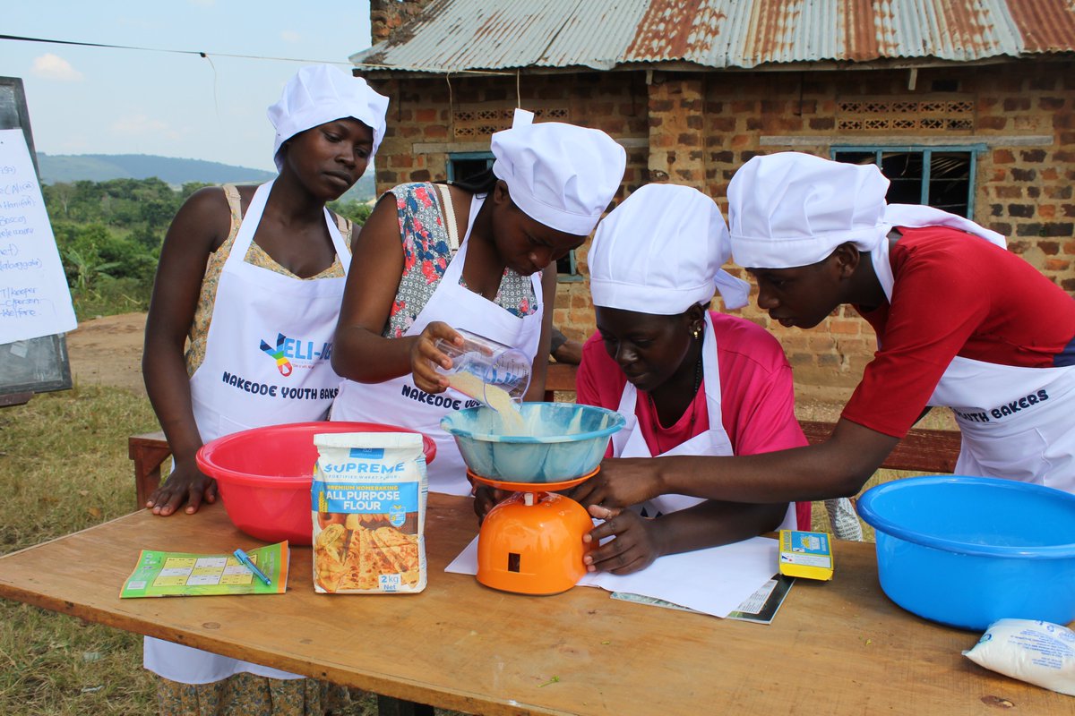 extend_uganda's tweet photo. Our second year of partnership with @WomenFirstFund has enabled child mothers in Nakedde Parish of Namayumba Sub County to set up an Income Generating Activity in Bakery and Pastry for economic Self-Reliance  in an effort to end child marriages and teenage pregnancies. https://t.co/TZBNZwTXgH