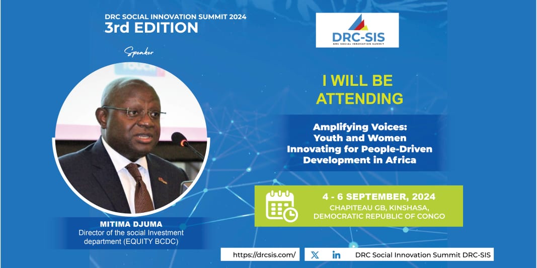 DRC_SIS's tweet photo. Time for speakers at the 3rd edition: 
we excited to have Dr. Mitima Djuma like speaker for an exciting session durant the third édition  as the Executive Director, Director of Social Investment at @EquityBCDC .
join us now on https://t.co/yqrsHf8vts https://t.co/LnCIrf7SHr