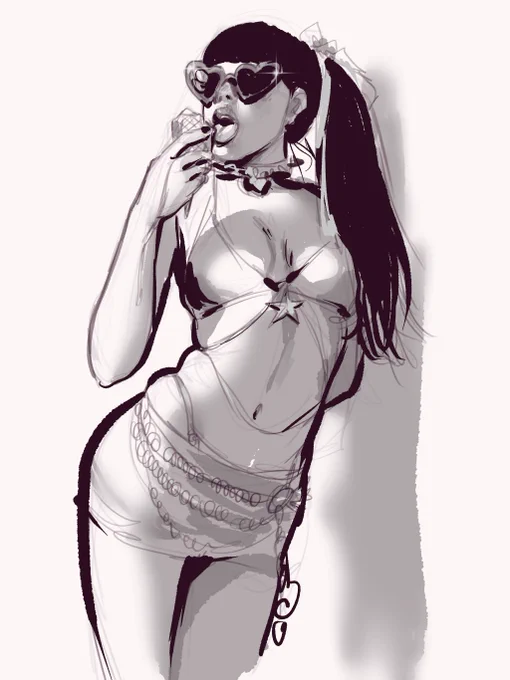 Had to do a quick study of  looking effortlessly sassy and cool 