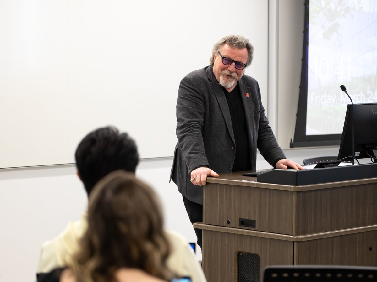 For over 12 years, Dr. Bill Irwin had a major presence in the classrooms and hallways at Huron. He has made an unforgettable impact on the MOS department and its students and we are proud to celebrate his career and retirement - read more: huronu.ca/news/recognizi…