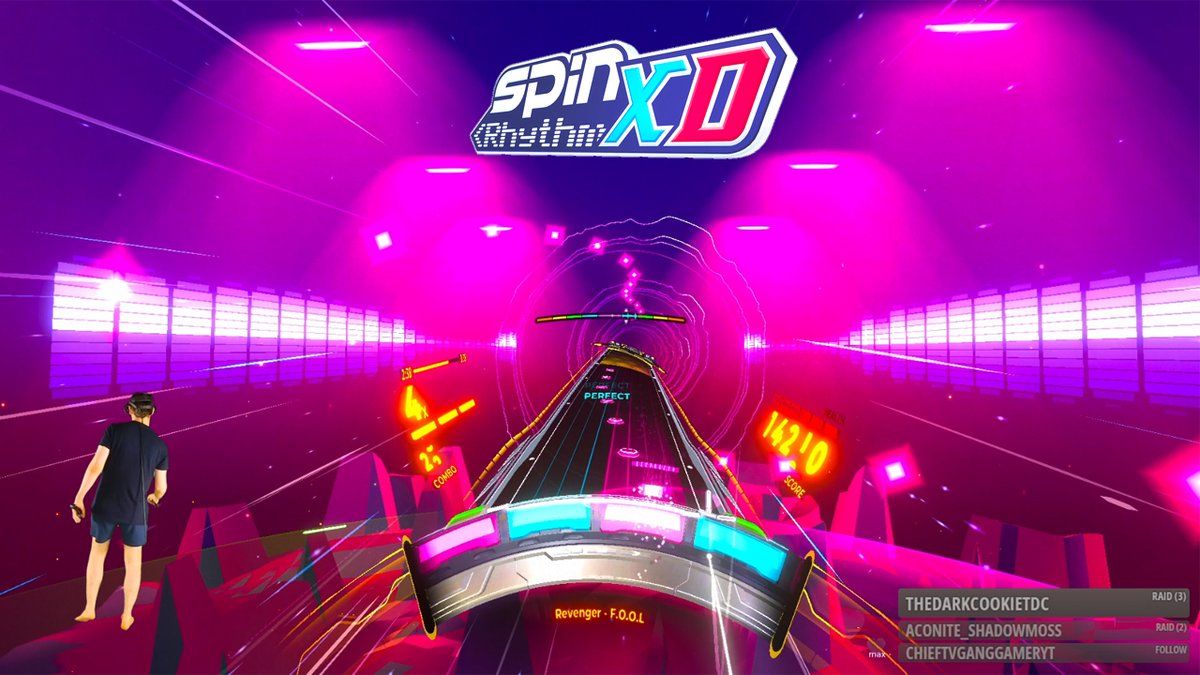 _Xoanon_'s tweet photo. Spin Rhythm XD works in #VR? Then we do it on VR!
Tomorrow, right after the finale of #ShadowPoint!
➡️ https://t.co/JrW81S8P8E - in 24 hours! 🦝
@SpinRhythmGame #SpinrhythmXD #VirtualReality #GamerLife #Twitch #Stream #SteamVR #PCVR #TwitchStreamers #TwitchStreamer #streamer https://t.co/lL8tcIkgBg