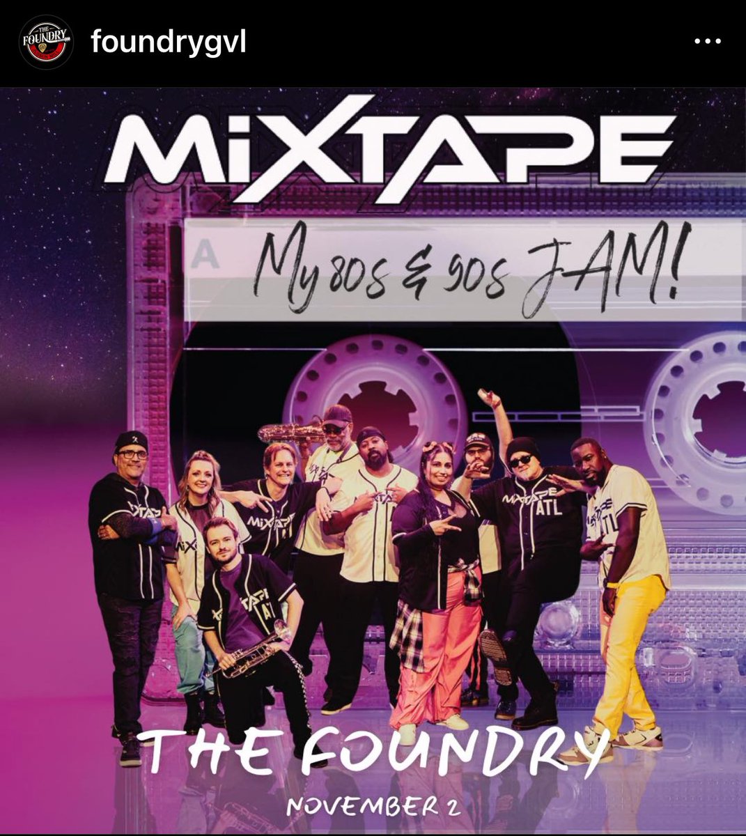 MIXTAPEatl's tweet photo. Coming at you Greenville on 11/2!
TIX just released!
#mixtape #livenation #thatsmyjam https://t.co/dogv6si6xi