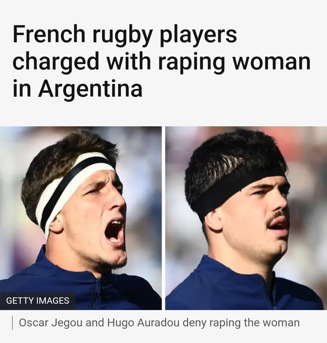 Los franceses son rápidos en quejarse de “racismo” argentino pero no van a hablar de cómo dos jugadores de rugby de su selección violaron a una mujer en Argentina.

La famosa doble vara…
