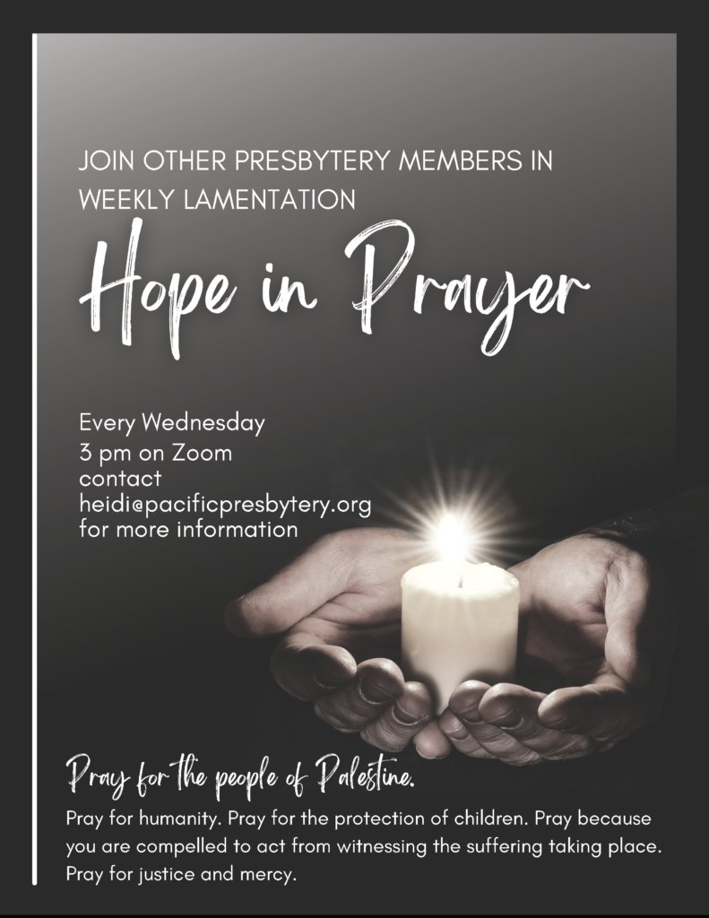 PacPresbytery's tweet photo. Pray for Palestine https://t.co/EnuVcEeYhI https://t.co/LENdaM15PA